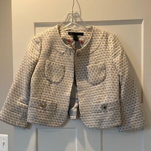 Marc By Marc Jacobs Cream Polka Dot Kids Blazer